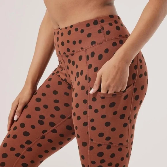 Pact Dark Brown Polka Dot Leggings - Picture 4 of 5